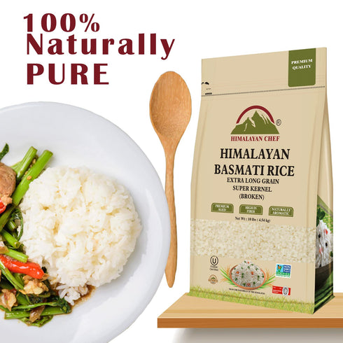 Super Kernel Basmati Broken Rice - 10 lbs | HIMALAYAN CHEF